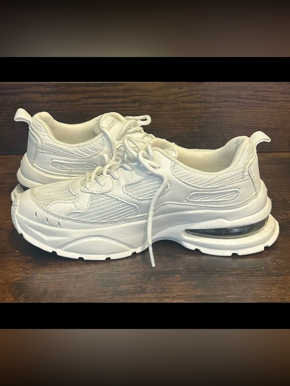 Princess Polly White Chunky Platform Lace-Up Sneakers